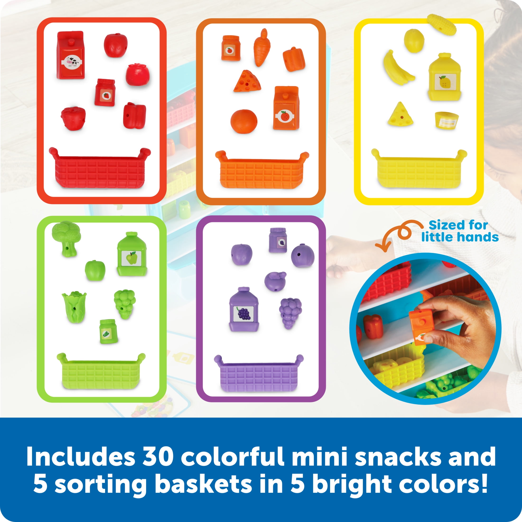 Free Shipping! Learning Resources Sorting Snacks Mini Fridge Play