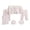 F4-Light Pink, variant on Infant Girls Outfits Preemie Boys Clothes Unisex Baby Layette 2 Long Sleeve Shirt + 2 Pants + Hat + Bib + Bellyband 7 Pieces Soft Set Fall Sizes 0-3 Months,Light Blue