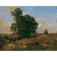 thumbnail image 2 of Eugen Jettel 24x20 Black Ornate Framed Double Matted Museum Art Print Titled: Trauman on the Landscape Field (1888), 2 of 5