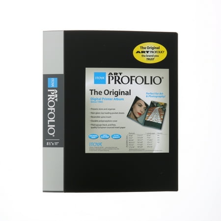 UPC: 0075633903561 | Itoya I-Series Art Profolio – 8 1/2  x 11   Black  Portrait  12 Pages