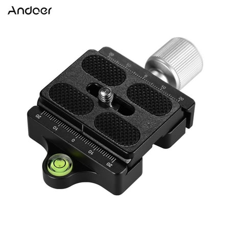 Image of Andoer DC-50P Professional Universal Aluminum Alloy Camera Quick Release Clamp Knob-Type Axial Compression Processing Compatible With Arca Swiss Standard Quick Release Plate