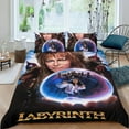 thumbnail image 2 of Laberinto (Película) Conjunto de sábanas temático, trío de piezas, cómodo y amigable con la piel, diseño único, regalo de decoración para el hogar para familiares, amigos y fans,140cm *210cm, 2 of 6