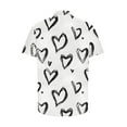 thumbnail image 5 of T Shirts for Men Printed Short Sleeved Shirt Turndown Collar Top Shirt Blouse Gray,4XL, 5 of 5