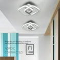 thumbnail image 3 of TFixol Modern Overlapping Square LED Ceiling Light for Hallway, Corridor, and Entryway - Adjustable 3-Color White Lighting, Durable Aluminum Base, Easy Installation, 3 of 6