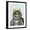 Black Frame, variant on Art.com Cat Queen Art Print by Fab Funky, White Frame Wall Art, 32" x 40"