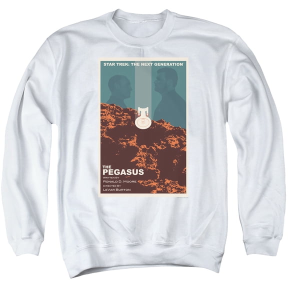 Star Trek Tng Season 7 Episode 12 Adult Crewneck Sweatshirt White