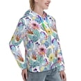 thumbnail image 6 of Fotbe Cactus Pattern Womens Long Sleeve Hoodie, Pullover Hooded Sweatshirt, Kangaroo Pocket Hoodie with Eye-catching Drawstrings-XX-Large, 6 of 7