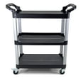 thumbnail image 2 of Service Cart- 3 Shelves - Black, 2 of 4