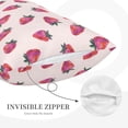 thumbnail image 5 of Fotbe Hand Drawn Strawberry Pillow Cases - Envelope Closure - Luxury, Extra Soft, Cooling Pillow Covers - Wrinkle, Fade, Stain Resistant-14"x20", 5 of 8