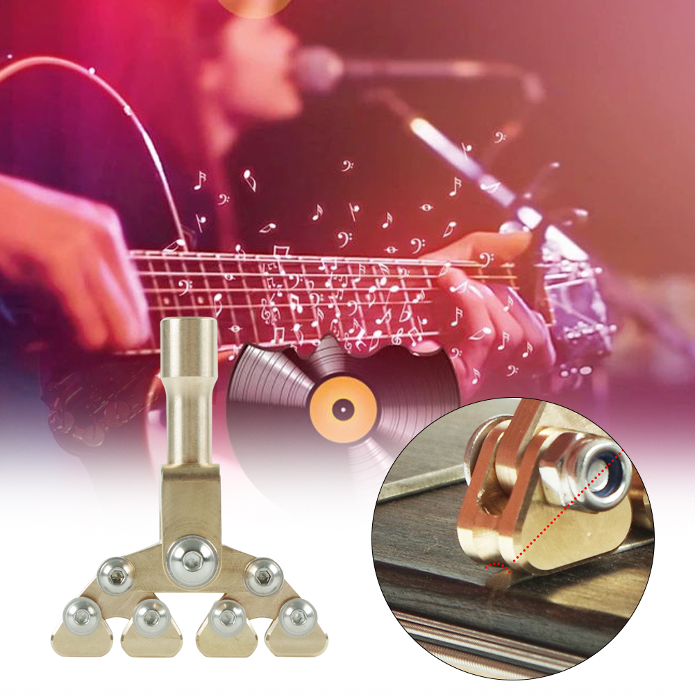 HUISZJ Guitar Fractal Fret Press Tool, Fingerboard Curvatures Pressing Tool, Classical Instrument Repair Tools