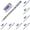 Blue*10, variant on Blue inks Ballpoint Pen And Eraser Combination Stationery Set Suitaale For Use By Students Teachers And Adults In Learning And Work Suitable For Writing And Erasing On Oily 5ml