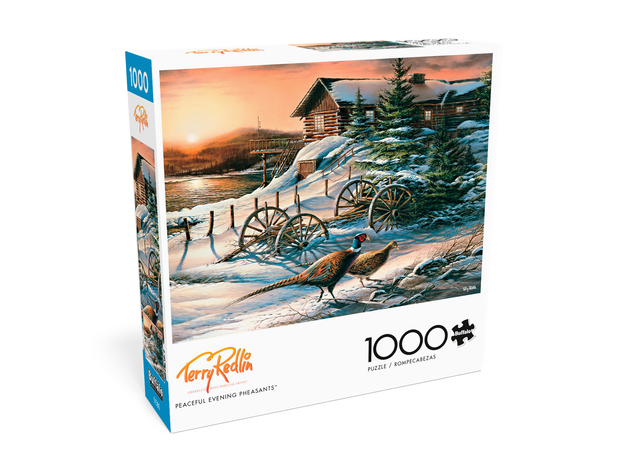 Buffalo Games 1000-Piece Terry Redlin Peaceful Evening Pheasants Interlocking Jigsaw Puzzle