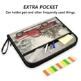 thumbnail image 2 of Accordion File Organizer with Zip Closure 13 Pockets Expanding File Folder Letter A4 Paper Document Organizer for Home Office Vintage Red Truck, 2 of 7