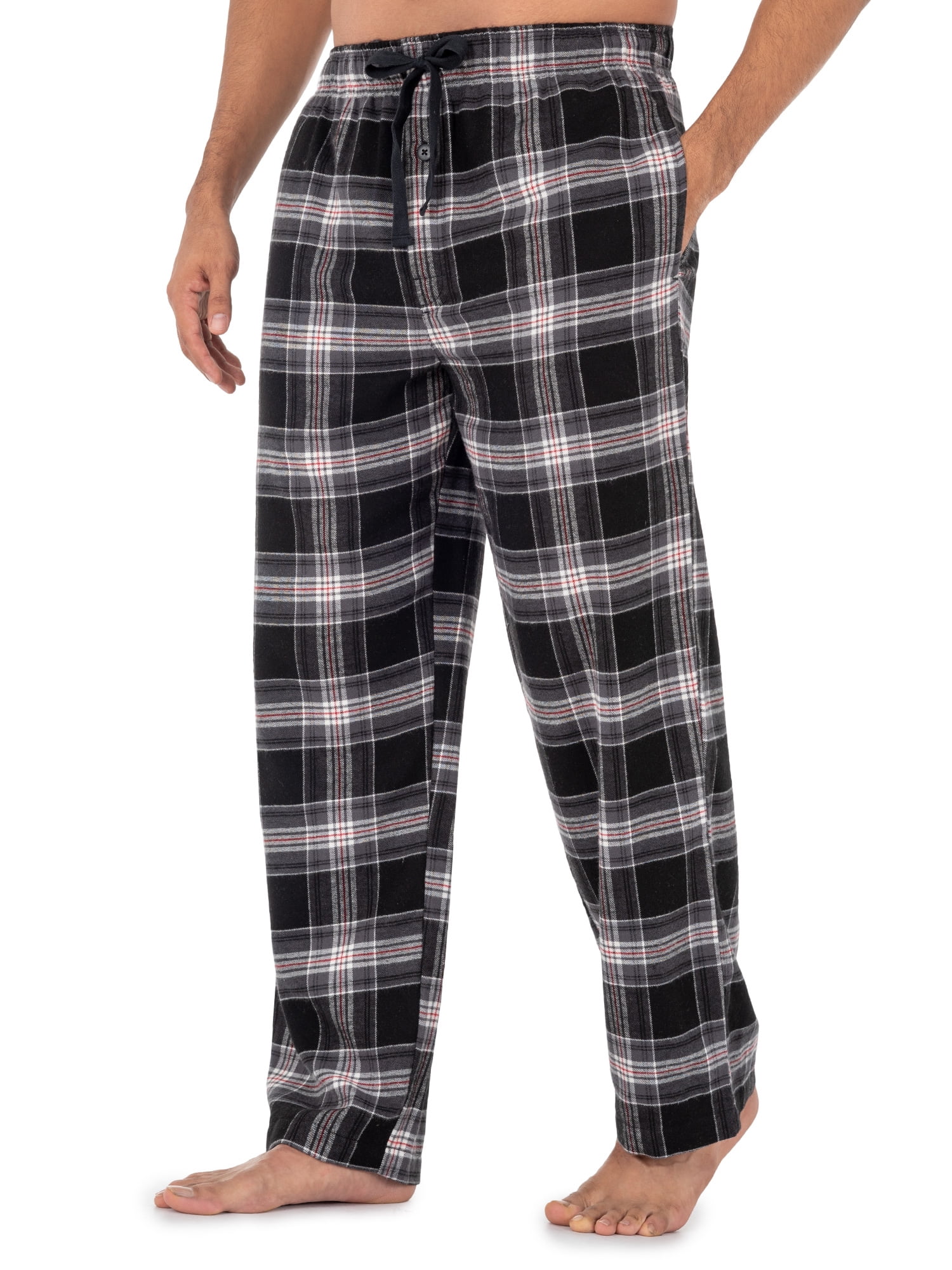 George Men's Plaid Woven Flannel Sleep Pants