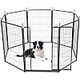 thumbnail image 1 of Historyli Corral para Perros,Valla de 8 Paneles Interior/Exterior,Corral de Ejercicio para Mascotas/Cachorros de Metal,Puerta Ancha y Umbral Bajo,Corral Portátil para Mascotas,27*40 Pulgadas, 1 of 6