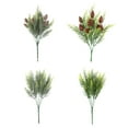 thumbnail image 4 of Injueey 4 piezas Ramas de Navidad 4 Ramas de Pino Navidad 4 piezas Guirnalda de Pino Nevado Pino Guirnalda de 4 Hojas de Pino Kits de decoración para fiestas B, 4 of 6