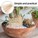 thumbnail image 2 of 4 vallas de jardín en miniatura de madera natural, listones de madera sin terminar, valla decorativa para manualidades y decoración de exteriores., 2 of 8