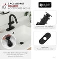 thumbnail image 4 of Stylish Single Handle 9-inch Matte Black Pull Down Dual Function Bathroom Faucet B-114N, 4 of 13