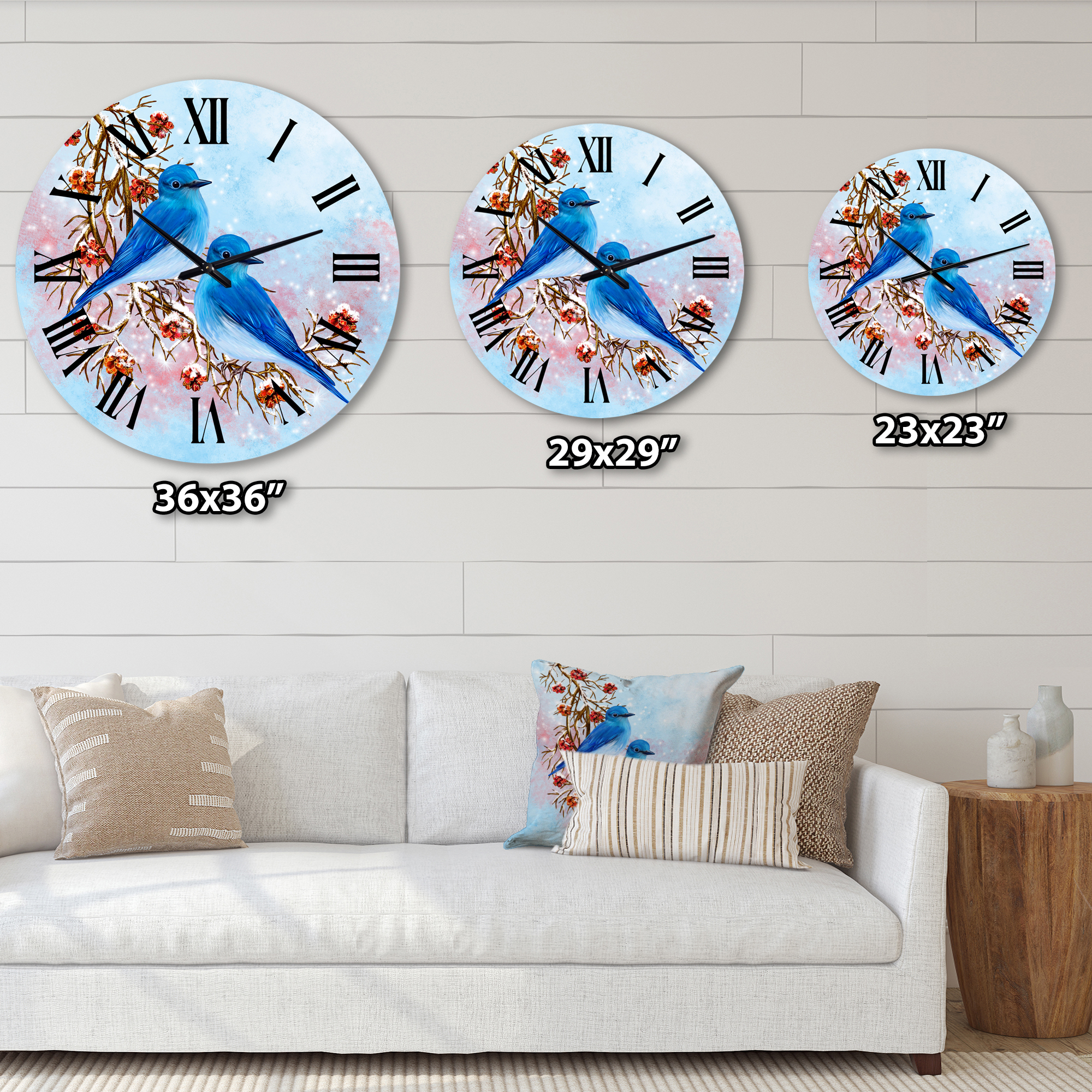 Designart 1 in Quartz Traditional Wall Clock