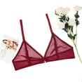 thumbnail image 2 of Varsbaby Bra See Through Wirefree Bralette and Panties for Women, 2 of 4