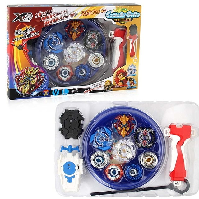 4x metal gyro Fight Arena Beyblade Fusion stand tips set