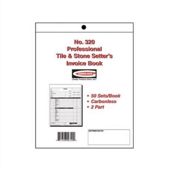 Carnet de Factures Professionnel pour Sertisseur de Carreaux et Pierres