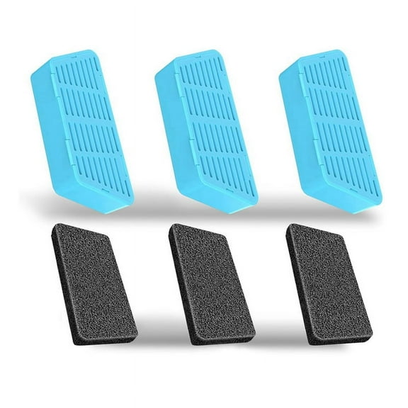 Cat Water Fountain Filters 2.2L/74oz Automatic Pet Water Fountain Replacement Filters and Sponges 3PCS,3 * Filters 3 * Sponges Foam Filters