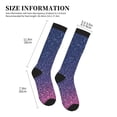 thumbnail image 4 of Pofeuu Violet Glitter Print Compression Socks for Women & Men Circulation - Best Support for Nurses,Running,Athletic,Sports, 4 of 7