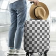 thumbnail image 2 of Gray and White Checkerboard Checkered Pattern Luggage Cover Fashion Suitcase Cover Baggage Covers Fit 25-28 Inch Luggage (Go Travel), 2 of 5