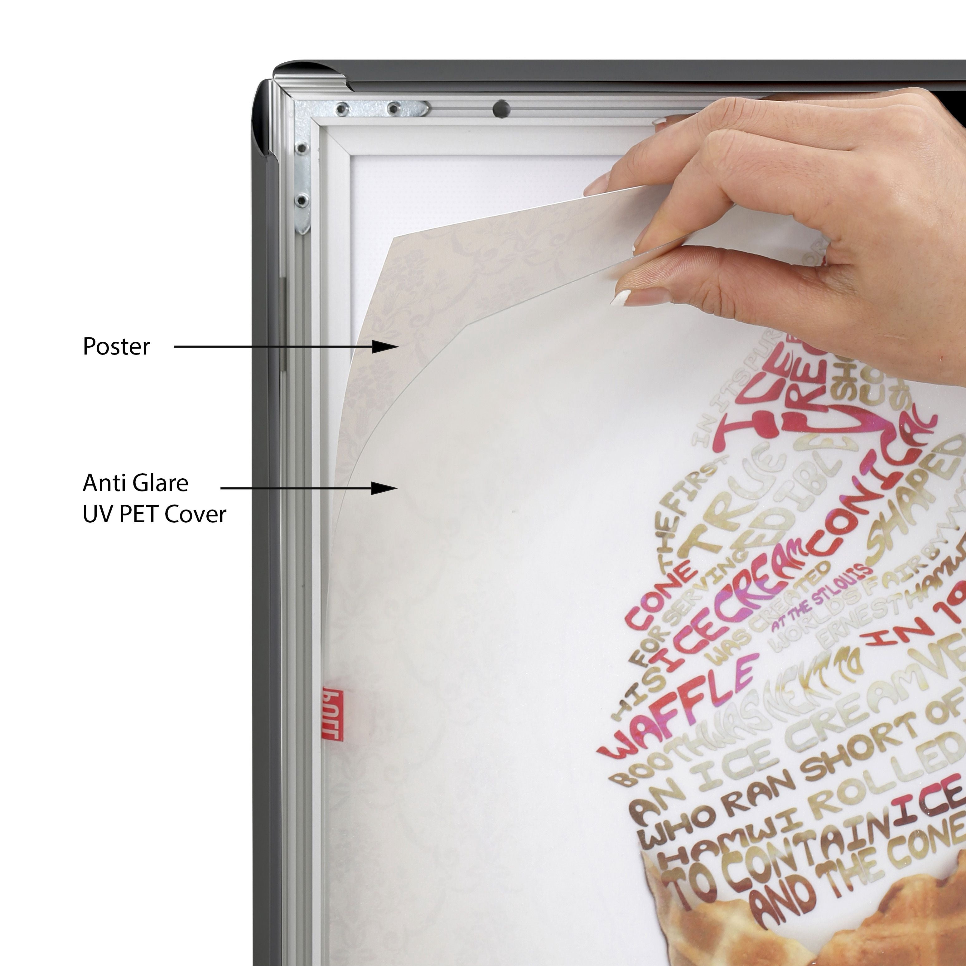 24x36 Frame NeNchengLi Acrylic LED Poster Frame 27x40 Backlit Movie Poster Frame LED Light Box Wall Mount Store Sign Holder Exhibition Poster Art Picture Frame Advertising Display, Flip Design Poster Frame 24x36