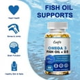 thumbnail image 6 of Fish Oil 1200mg Per Serving Softgels,  Easy to Swallow Omega 3 Fish Oil Supplements with Vitamin, Rich in EPA & DHA - 120 Capsules by Catfit, 6 of 8