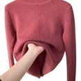 thumbnail image 4 of Women's Cozy Turtleneck Sweater Autumn Winter Knitted Top Warm Pullovers For Layering Warm Base Layer Women Thermal Wear Men Heat Tech Men Thermal Underwear Shirt for Women Silk Underwear Tops for, 4 of 4
