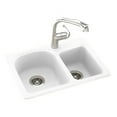 thumbnail image 2 of Swan KSDB-2518-010 25" x 18" Swanstone Double-Basin Dual Mount Kitchen Sink, Available in Various Colors, 2 of 2
