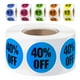 thumbnail image 5 of rollos de 3000 pegatinas con un 10% de descuento, etiquetas adhesivas de venta para tiendas minoristas, etiquetas de precios circulares de 1 pulgada, 5 of 7