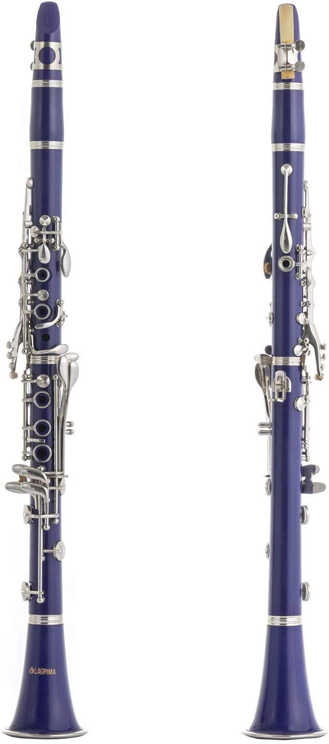 LAGRIMA B Flat Beginner Student with 2 Barrels, Case, Stand,10