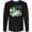AB-Black, variant on Inktastic Reading is Magical Dragon Green Dragon with Book Long Sleeve T-Shirt