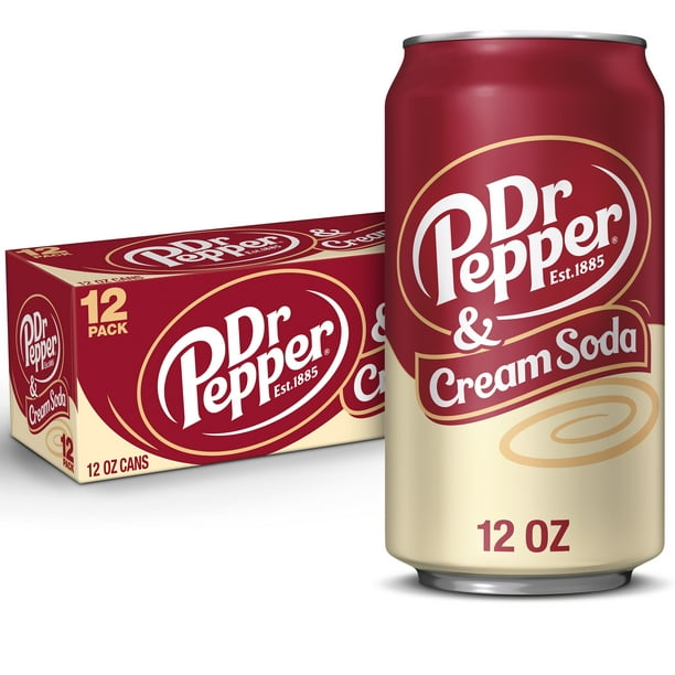 Dr Pepper & Cream Soda, 12 fl cans, 12 pack - Walmart.com