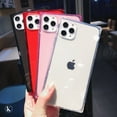 thumbnail image 4 of Funda de teléfono transparente de color fluorescente de lujo para iPhone 16 Pro Max 15 14 13 12 11 X XS XR 7 8 Plus, funda de silicona suave transparente, 4 of 5