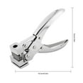 thumbnail image 2 of T Slot Shape Hole Punch Steel Handheld Hanger Airplane Hole Punch Butterfly T-Hook Clamp Pliers Cutter ID Punching Plastic Cardboard Badge Label for DIY Handmade Crafts Utensils (T Hole Punch), 2 of 11