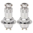 thumbnail image 1 of 2PCS Aviation Plug Connector 2 Pin Round Zinc Based Alloy Shell Silver Plated Copper Wire Connector AC DC 250V 20mm, 1 of 5