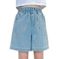 thumbnail image 1 of FYDUU Shorts en Jean pour Filles Shorts en Jean d'Été Mode Urbaine Mode Décontractée Shorts en Jean Tendance Vintage Shorts en Jean Taille Haute 5-6 Ans, 1 of 9