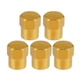 thumbnail image 1 of 5 tapas universales para vástago de válvula de neumático Unique Bargains tono dorado, 1 of 1
