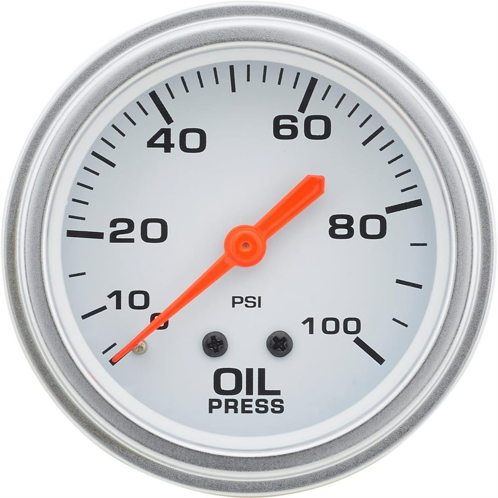Mechanical Oil Pressure Gauge, 25/8 Inch