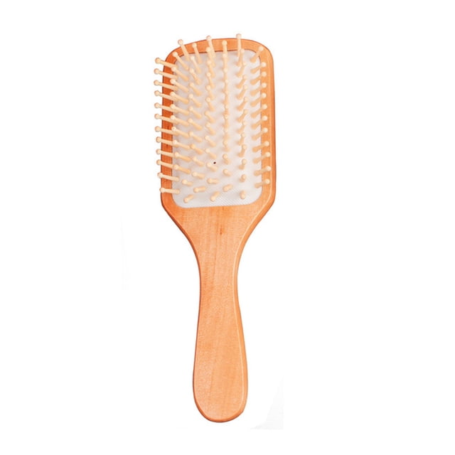 Cepillo de madera natural para el cabello, cuidado del cuero cabelludo, masajeador de bolsas de aire saludable.