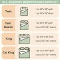 thumbnail image 5 of Exclusivo Mezcla Queen Quilt Set, 3-Piece Lightweight Queen Quilts Soft Bedspreads Bed Coverlets, Brich Beige, 90"x96", 5 of 8