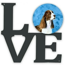 Blue Springer Spaniel Metal Wall Artwork LOVE