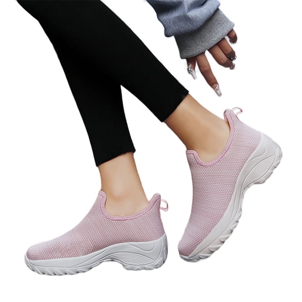 Mocasines Plataforma Deporte Mujeres Slip On Air Cushion para Interior Al Aire Libre