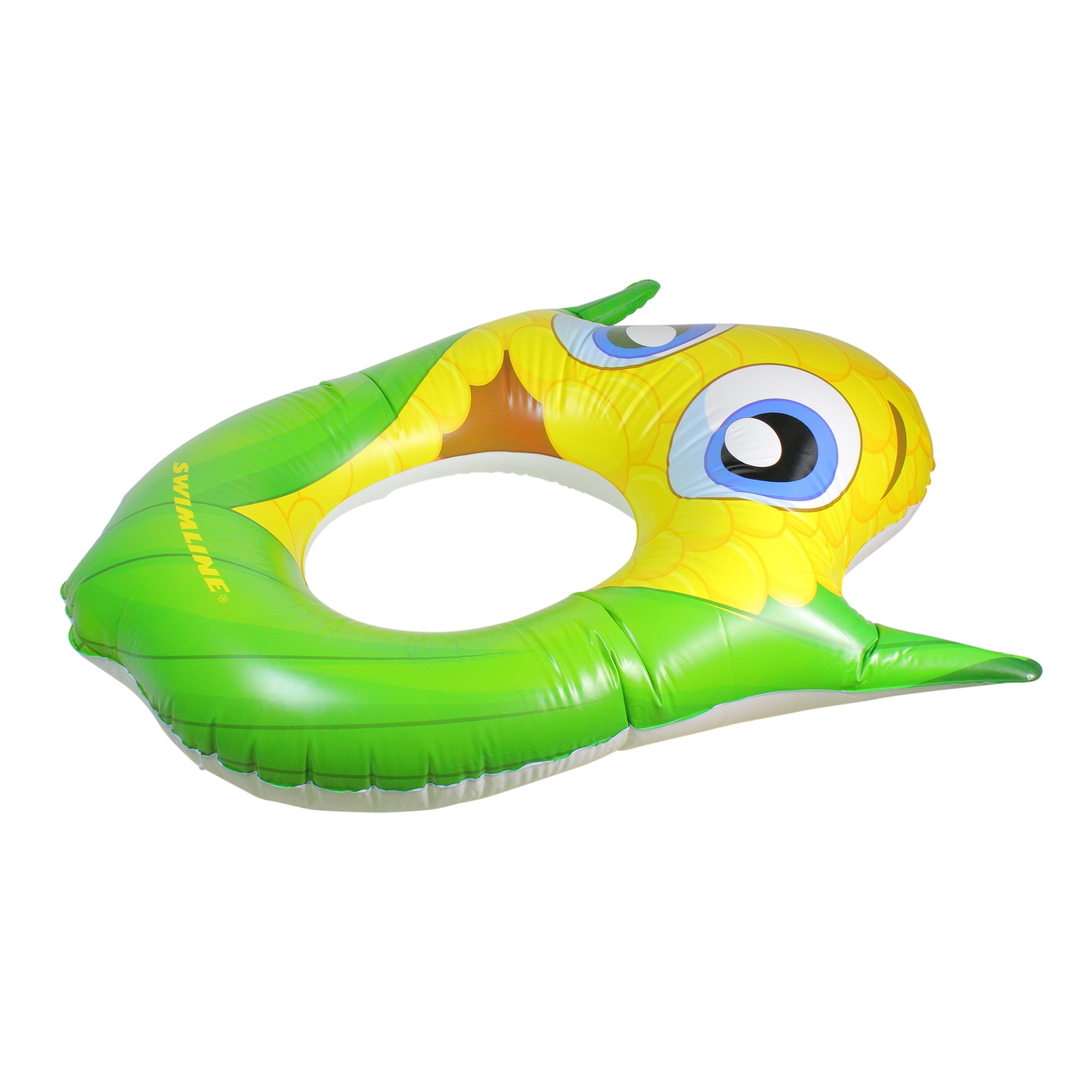 Inflatable Yellow and Green Kids Corn Swimming Pool Float, 44Inch
