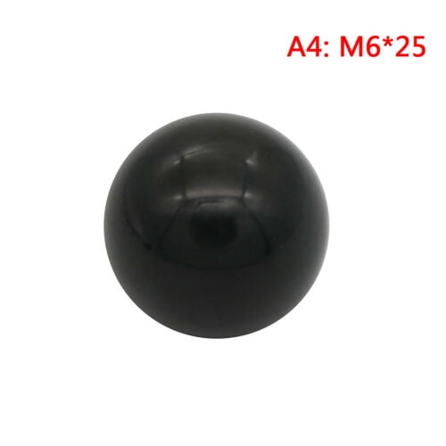 Black plastic M4/M5/M6/M8/M10/M12 thread ball shaped head clamping nuts knob—QY 