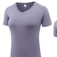 thumbnail image 2 of zbxnLI Women's Plus Size T Shirt Yoga Athletic Running Hiking Workout Top for Women Quick Dry Stretchy Tee Shirts, 2 of 4